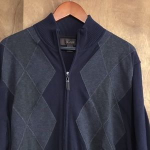 Men’s New Argyle Zipper Down